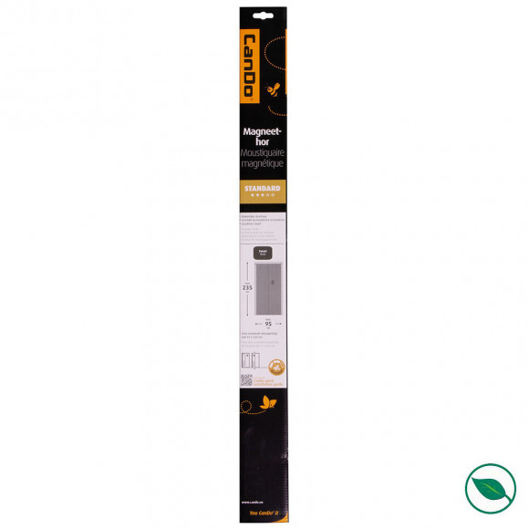 Moustiquaire Porte Magnétique Noir Standard + Velcro Blanc 235 X 95 Cm.