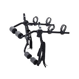 Porte-vélo Pour 2 Vélos - Installation Sur Hayon - 6 Sangles De Sécurité - Pliable - Acier Noir