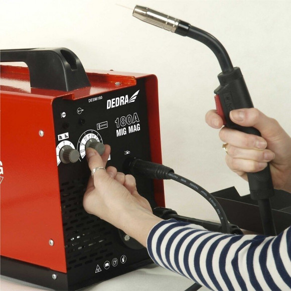 Dtools - Poste À Souder Inverter Mig Mag Igbt 180a 230v - Fonction Hot Start + Anti Stick  - Poste De Soudage Atelier Garage -