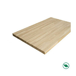 Plan De Travail Chêne Massif Lamellé Collé Abouté 2400 X 650 X 26 Mm 
