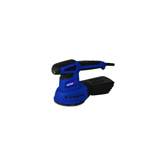 Dtools - Ponceuse Excentrique 430 W - Vitesse Rotation 6 000-13 000 Tr/min - 6 Feuilles De Ponçage Inclus - Bleu