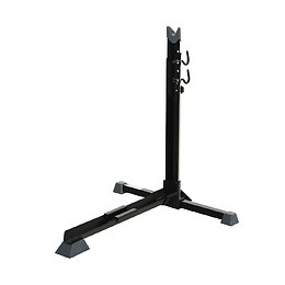 Râtelier Vélo Range Vélo Avec Fixations Hauteur Réglable Dim. 66l X 56i X 63-73,5h Cm Métal Pp Noir
