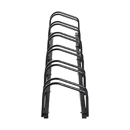 Râtelier 6 Vélos Dim. 160l X 33l X 27h Cm Acier Galvanisé Noir
