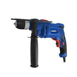 Dtools - Perceuse À Percussion - Puissance 700 W - Vitesse 2300 Rpm - Outil Électroportatif Bricolage Chantier Atelier - Bleu