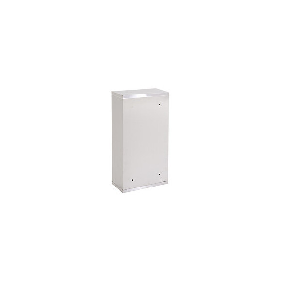Armoire À Pharmacie 2 Étagères 3 Niveaux Verrouillable Porte Verre Trempé Dépoli Logo Croix 25l X 12l X 48h Cm Acier Inox