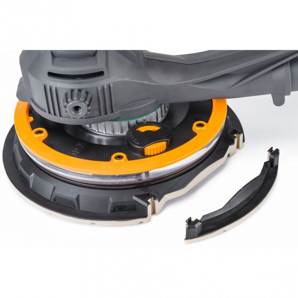 Power Tool - Ponceuse Électrique Murs + Plafonds - Puissance 1400w - Tête Avec Éclairage Led 360° - Ponçage Cloisons Sèch