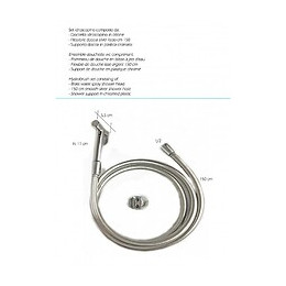 Kit Douchette Wc Round Hygiène Bidet, Ensemble Complète En Laiton Massif