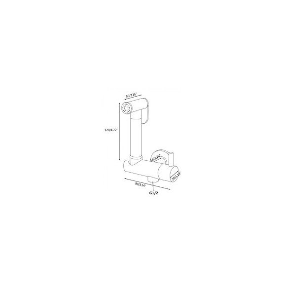 Ensemble Douchette Hygiénique Pour Wc Avec Robinet