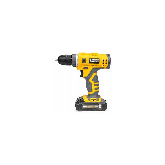 Power Tool - Perceuse Visseuse Sans Fil + Ensemble D'outils 92 Pcs - 20v - 650rpm - 30nm - Jaune