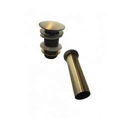 Vidage Automatique 1 1/4 Pour Évier , Vieux Laiton Sans Débordement