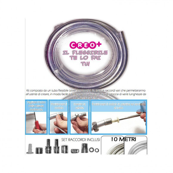 Rouleau Flexible De 10 M Avec Jeu De Raccords Multi-mesures