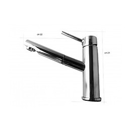 Robinet Salle De Bain Avec Douchette Extractible Chromée Mitigeur Lavabo En Laiton