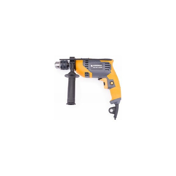 Power Tool - Perceuse 1600w - Mandrin Denté - Rotation À Vide 0-3000tr/min - Fréquence De Frappes 44800/ Min - Jaune