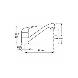 Robinet Mitigeur Cuisine Évier Blanc Brillant
