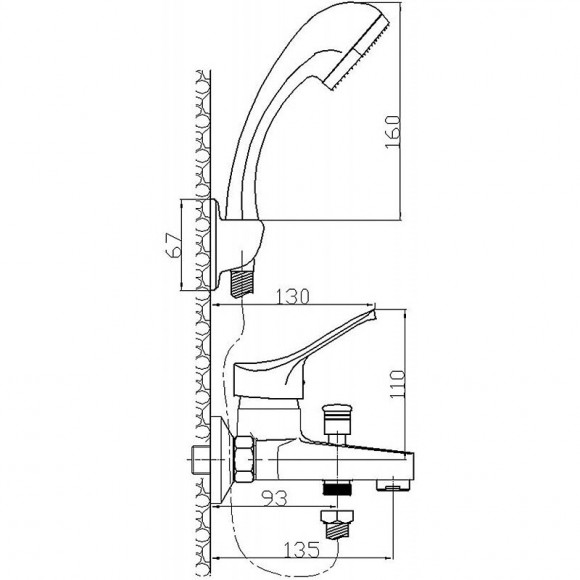 Mitigeur Pour Vasque De Salle De Bain Robinet Mono Commande Chromé