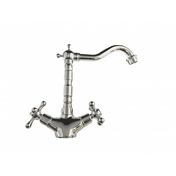 Robinet Mélangeur Retro Lavabo Bec Pivotant Belle Époque, Vintage