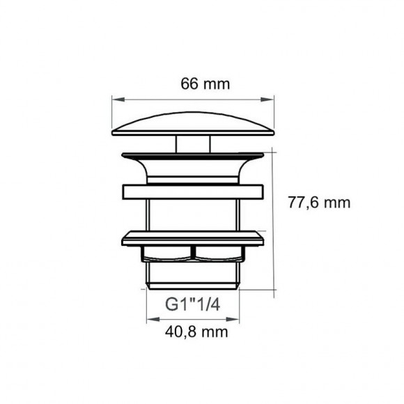 Vidage Automatique 1 1/4 Pour Évier , Vieux Laiton Sans Débordement
