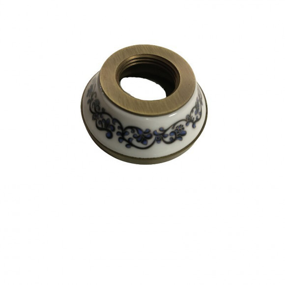 Rosace Pour Robinet Décorée De Céramique Vintage