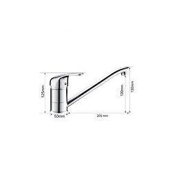 Robinet Mitigeur De Cuisine En Laiton Chromé