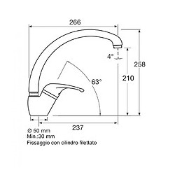 Mitigeur De Lavabo, Évier Pour Cuisine En Laiton Chromé Avec Bec Haut