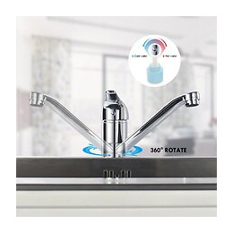 Robinet Mitigeur De Cuisine En Laiton Chromé