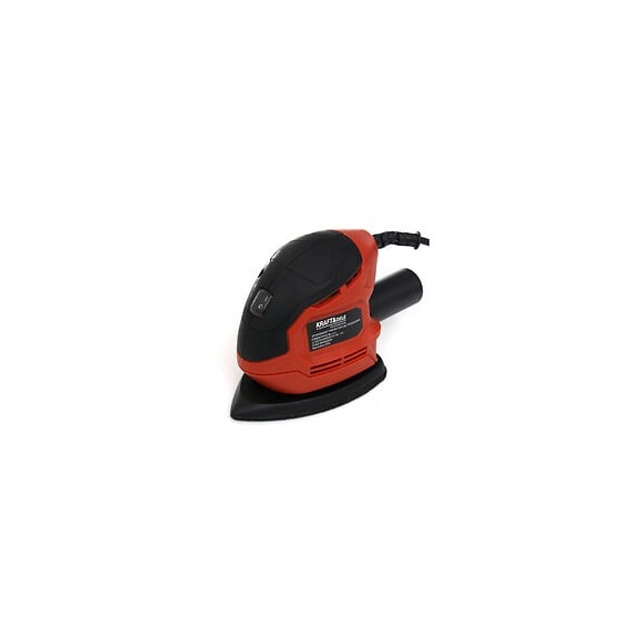 Dcraft - Ponceuse Triangulaire Filaire - Puissance 900w - Vitesse 1400rmp - Ponceuse Vibrante - Rouge