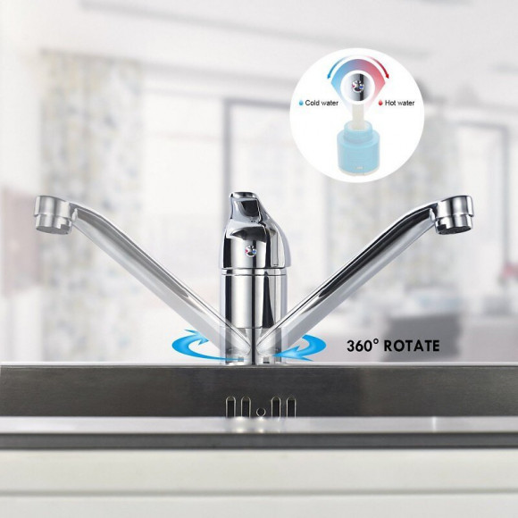 Robinet Mitigeur De Cuisine En Laiton Chromé