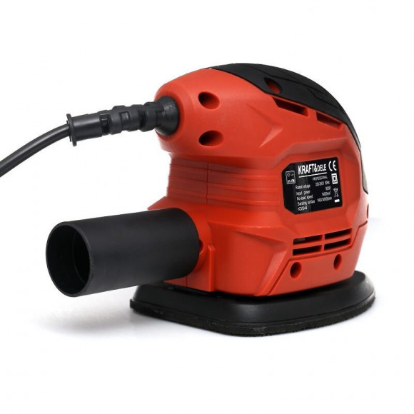 Dcraft - Ponceuse Triangulaire Filaire - Puissance 900w - Vitesse 1400rmp - Ponceuse Vibrante - Rouge