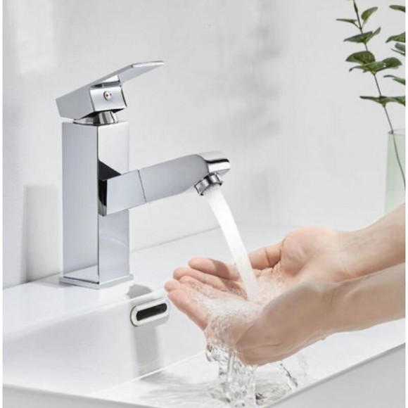 Robinet Mitigeur Lavabo Avec Douchette Extractible