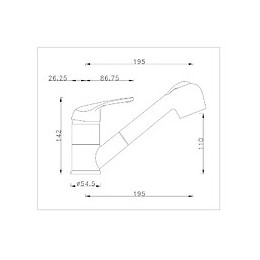 Robinet Mitigeur Granit Avoine Avec Douche Extractible
