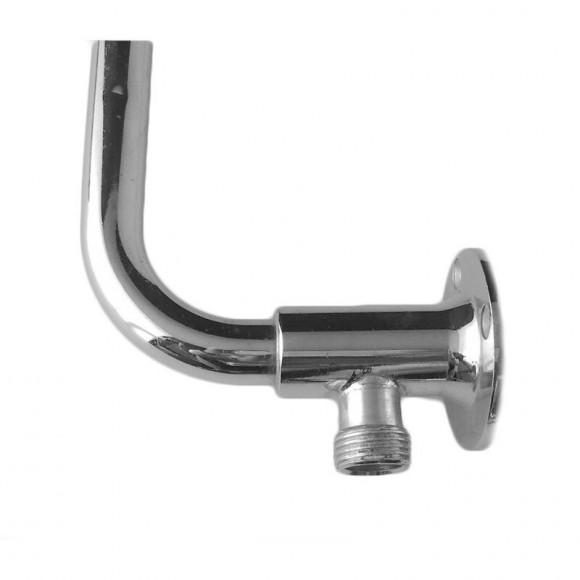 Bras De Douche Pour Parasol Avec Raccord Double ½ ', En Laiton Chromé