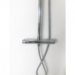 Colonne De Douche Réglable Ronde Chromée Complet
