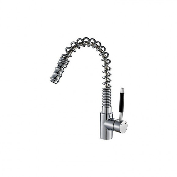 Robinet Mitigeur De Cuisine 360 Rotatif Robinet D'évier Extractible Moderne