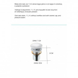 Vidage Automatique Clip Clap Sans Débordement En Céramique