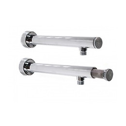 Bras De Douche Mural Avec Filtre Anti-sable De 40 Cm En Laiton Chromé Lourd