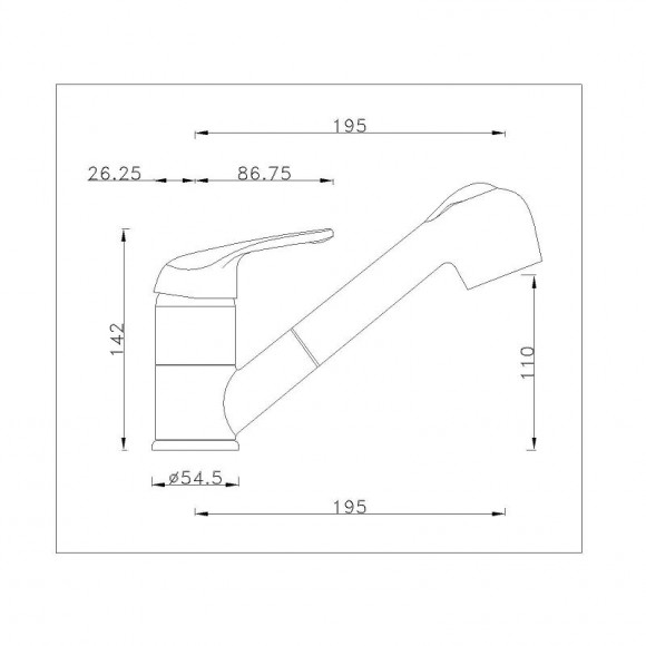 Robinet Mitigeur Granit Avoine Avec Douche Extractible
