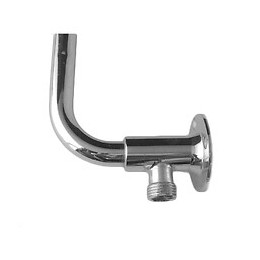 Bras De Douche Pour Parasol Avec Raccord Double ½ ', En Laiton Chromé