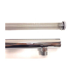 Bras De Douche Mural Avec Filtre Anti-sable De 40 Cm En Laiton Chromé Lourd