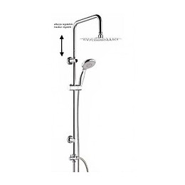 Colonne De Douche Réglable Ronde Chromée Complet