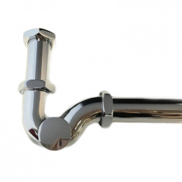 Siphon De Drainage En Laiton Chromé 1.1 / 4 "s Pour Lavabo De Lavabo Bidet