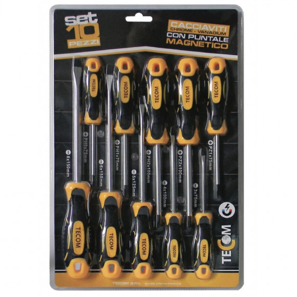 Ensemble De Tournevis Magnétiques 10 Pièces