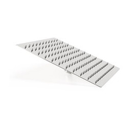 Pommeau De Douche Carré 30 X 30 En Acier Chromé Anticalcaire