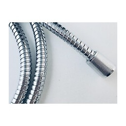 Tuyau Flexible Douche Ecoflex Double Sertissage En Acier Inox 150 Cm