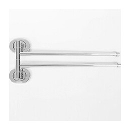 Porte-serviettes Mural 2 Bras En Acier Inox