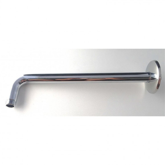 Bras De Douche Mural En Laiton Chromé De 40 Cm