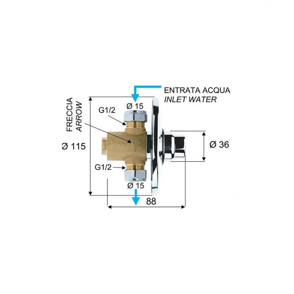 Robinet Temporisé Mural Encastré À Poussoir Pour Urinoir