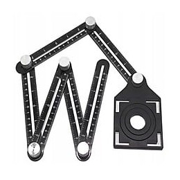 Dcraft - Gabarit De Forme - Graduation Non Effaçable - Marqueur De Trous Pour Carreaux - Noir