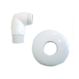 Sortie D'eau Ronde En Laiton Blanc Épais