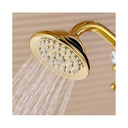 Ensemble Douche Doré Or Vintage Douchette,tuyau De Douche Et Support
