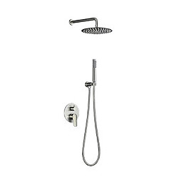 Ensemble De Douche Complet En Acier Inoxydable Mat Satiné